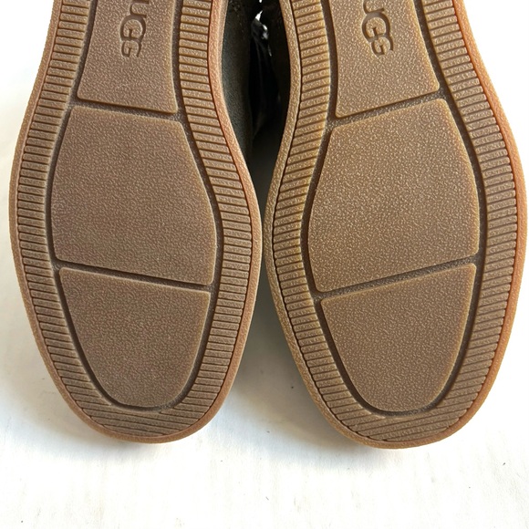 UGG Josefene Suede Strap Metal Buckle Ankle Boots Slate Dark Green Size 6 - Picture 15 of 17